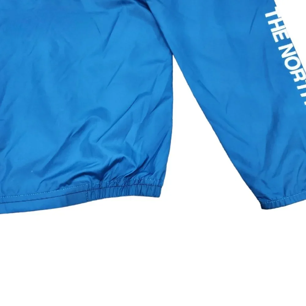 The North Face Boy Cyclone Hoodie Windbreaker Jacket Navy Blue Zipper